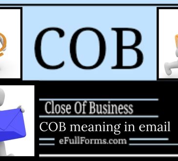COB meaning in email